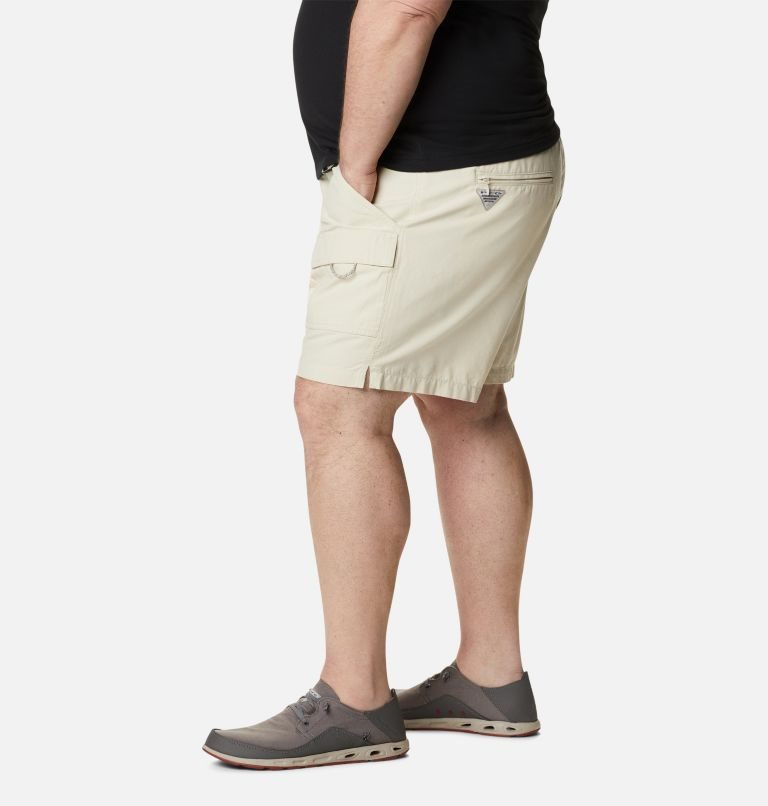 Men's Columbia PFG Brewha II Shorts Beige | Plus Size CA-YCL14